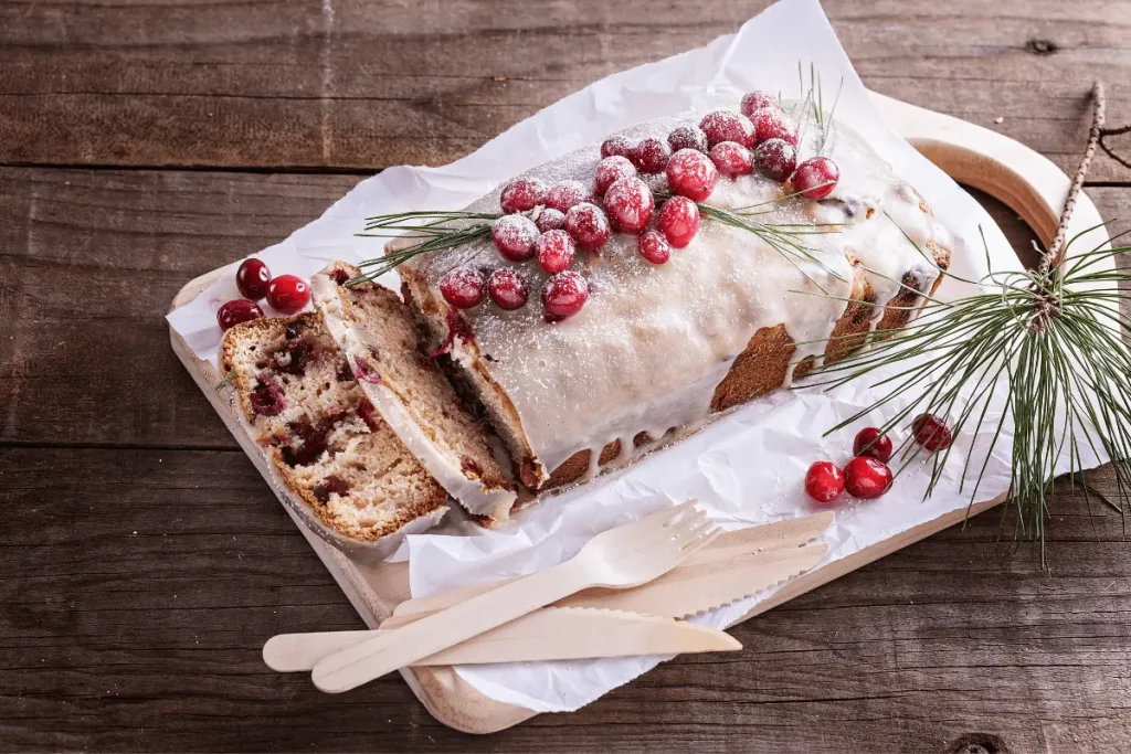 Christmas Cranberry Pound Cake 