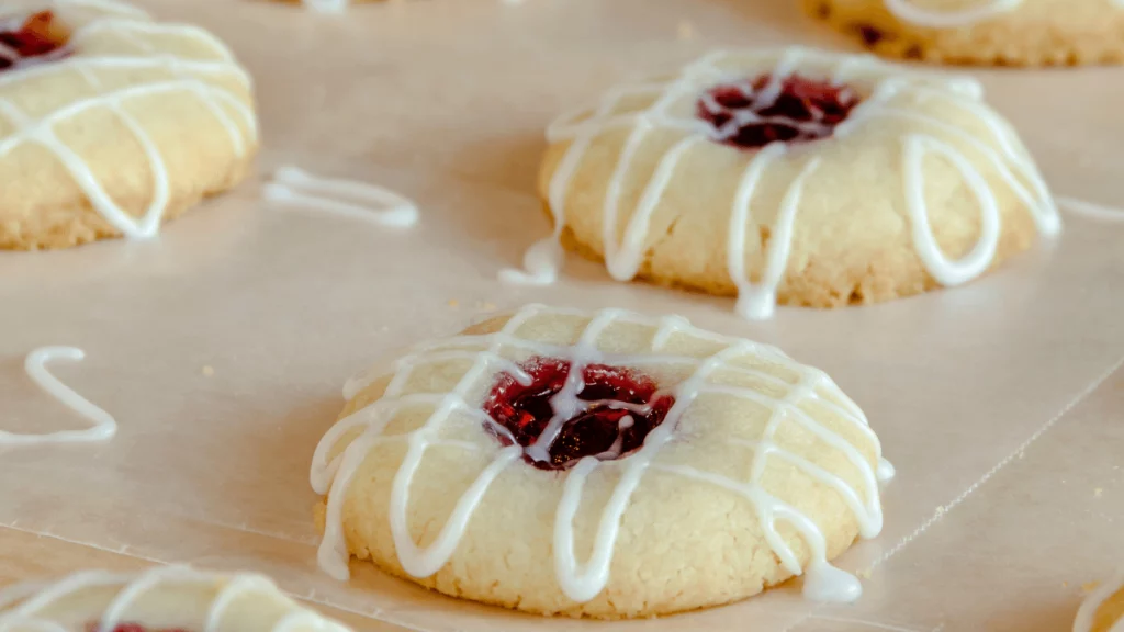 Raspberry Thumbprint Cookies