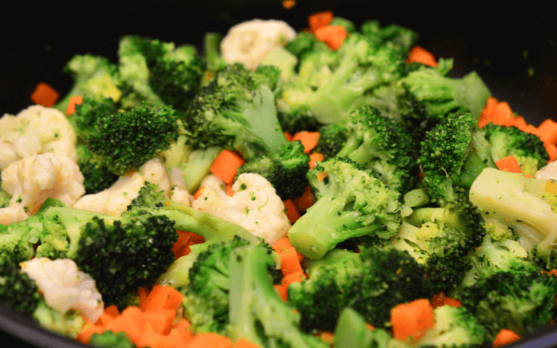 Steamed Vegetables best choice to serve with Sloppy Joes