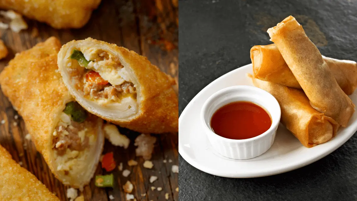 difference between spring rolls and egg rolls