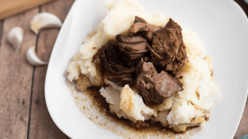 Mashed Potatoes Serve along with  beef tips