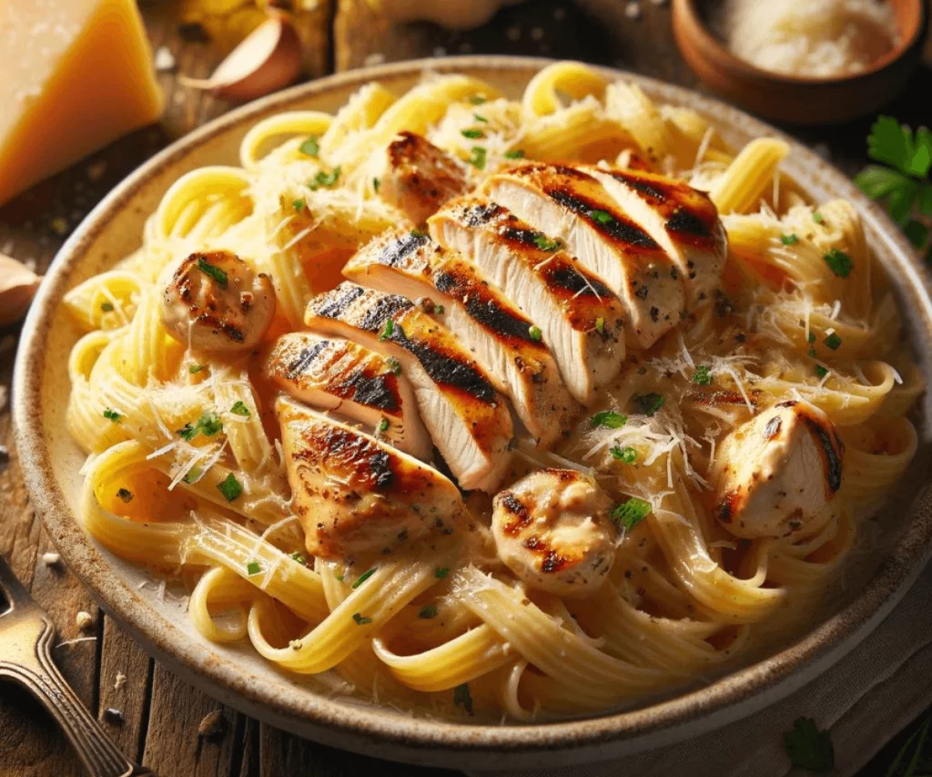 Garlic Parmesan Chicken Pasta