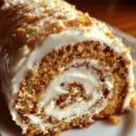 Carrot Cake Roll with Cream Cheese Frosting