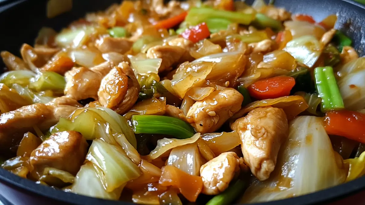 Chinese Chicken Cabbage Stir Fry