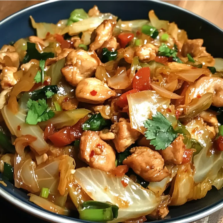 Chinese Chicken Cabbage Stir Fry