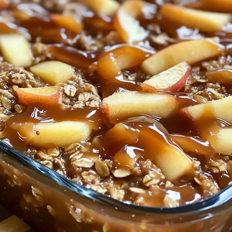 Caramel Apple Oatmeal Bake