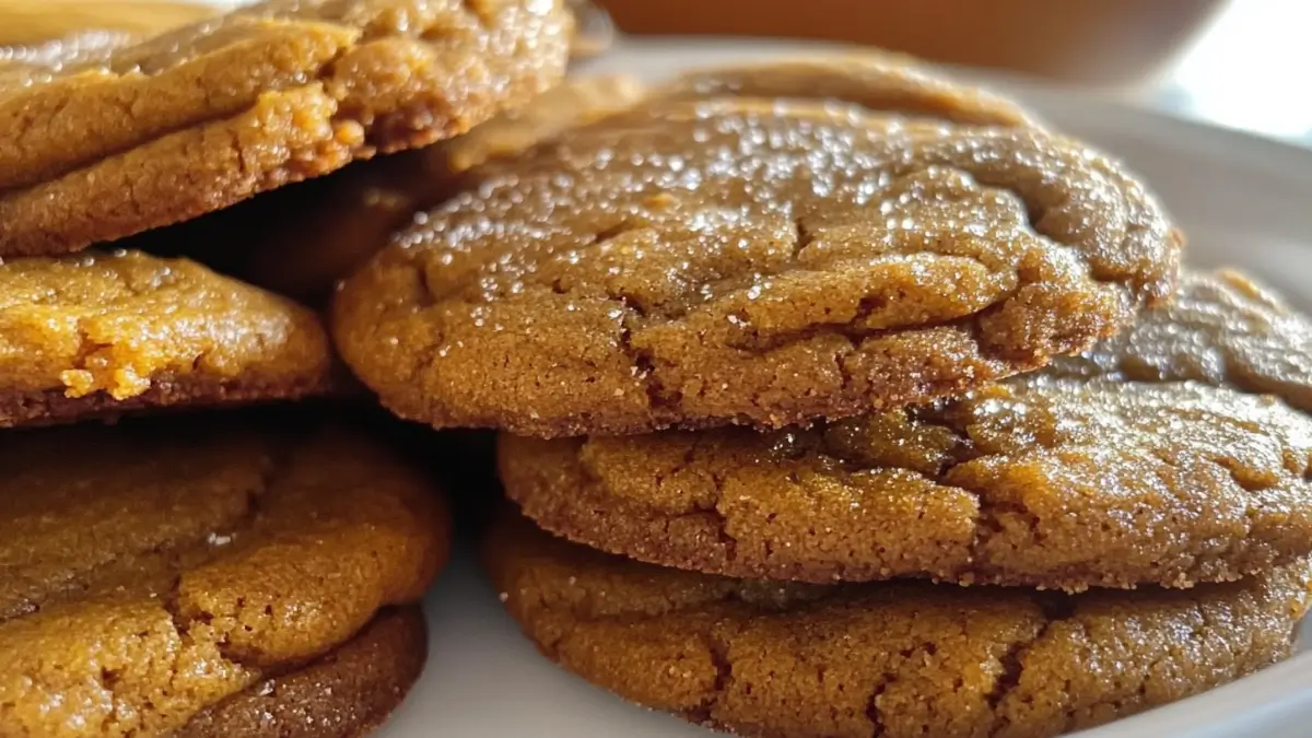 Chewy Brown Butter Maple Pumpkin Cookies