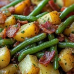 Country Ranch Green Beans and Potatoes with Bacon