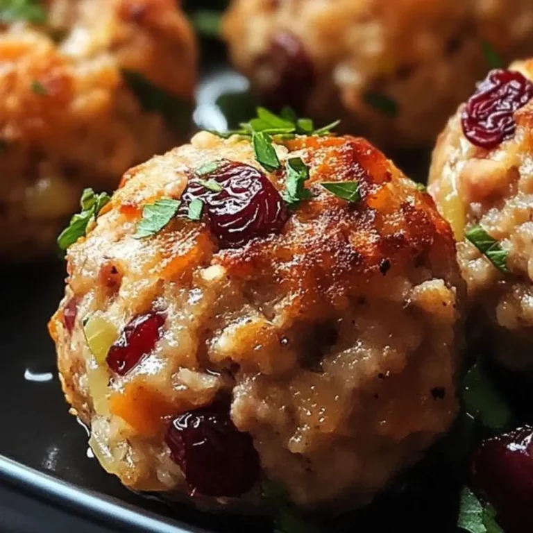 Cranberry & Turkey Stuffing Balls