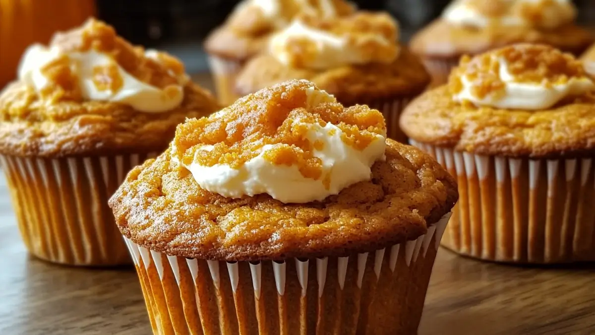 Cream Cheese Pumpkin Muffins