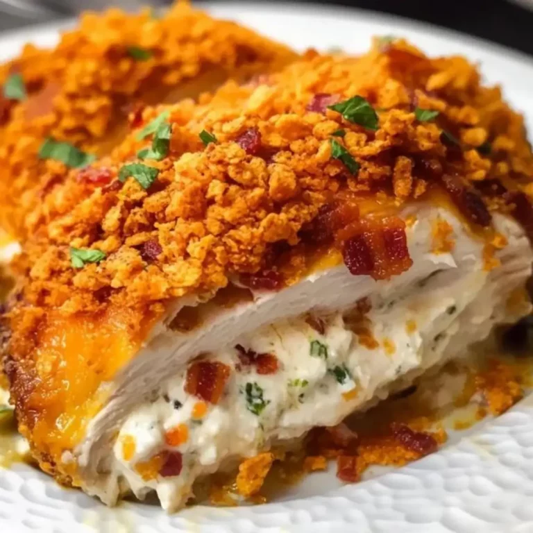 Cream Cheese and Bacon Stuffed Doritos Chicken