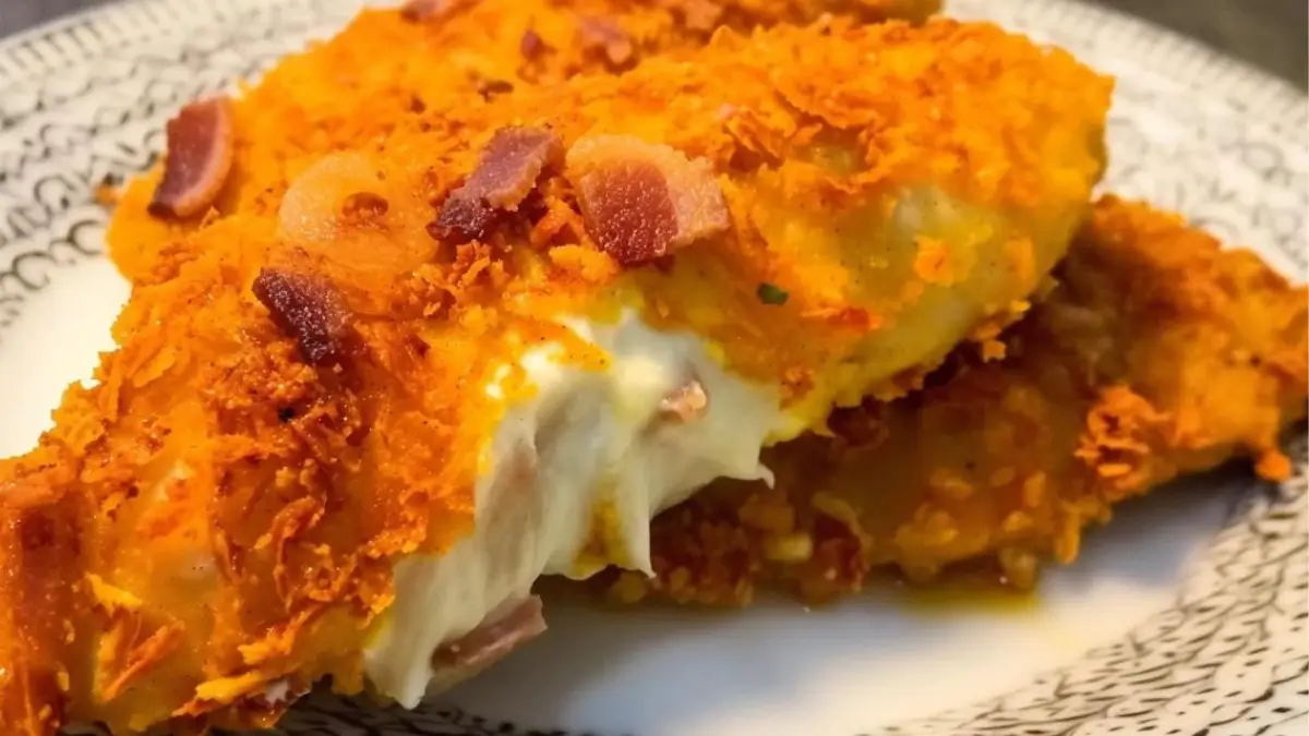 Cream Cheese and Bacon Stuffed Doritos Chicken