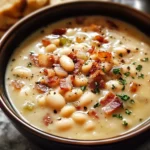 Creamy Bacon and White Bean Soup