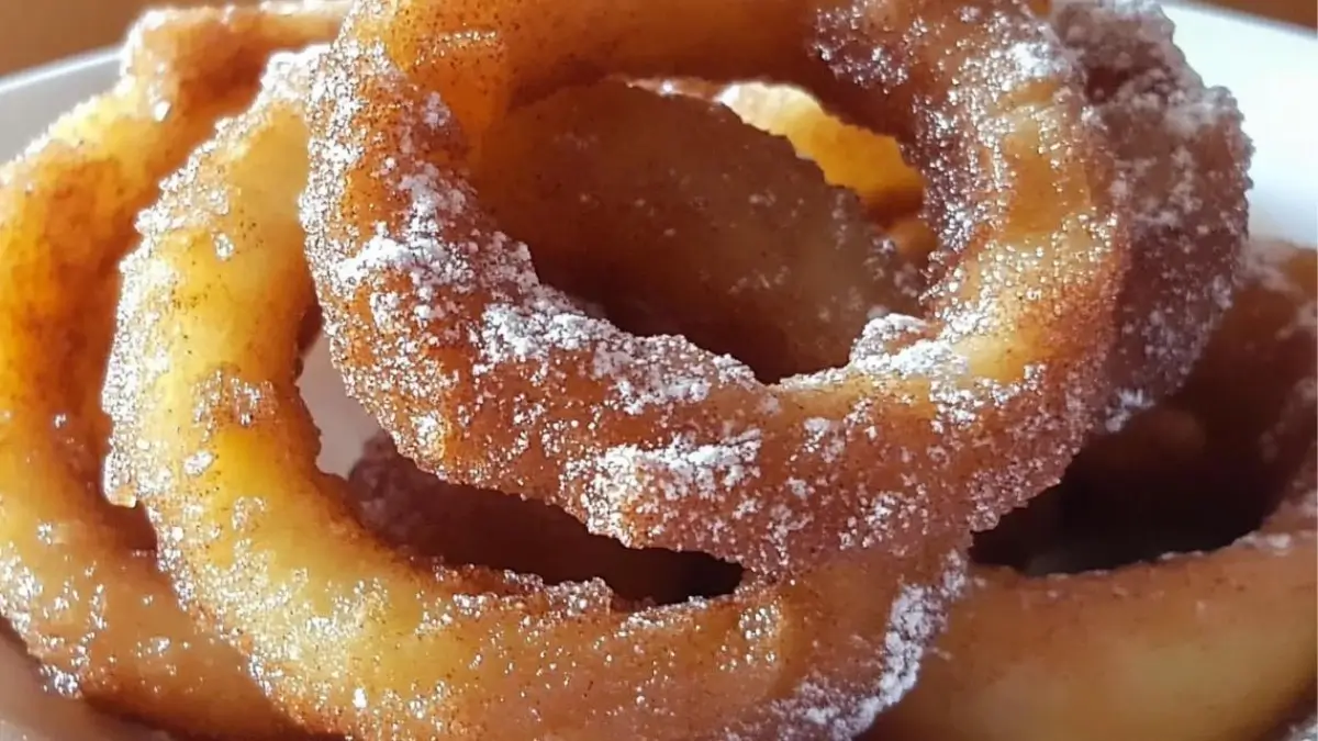 Fried Cinnamon Apple Rings