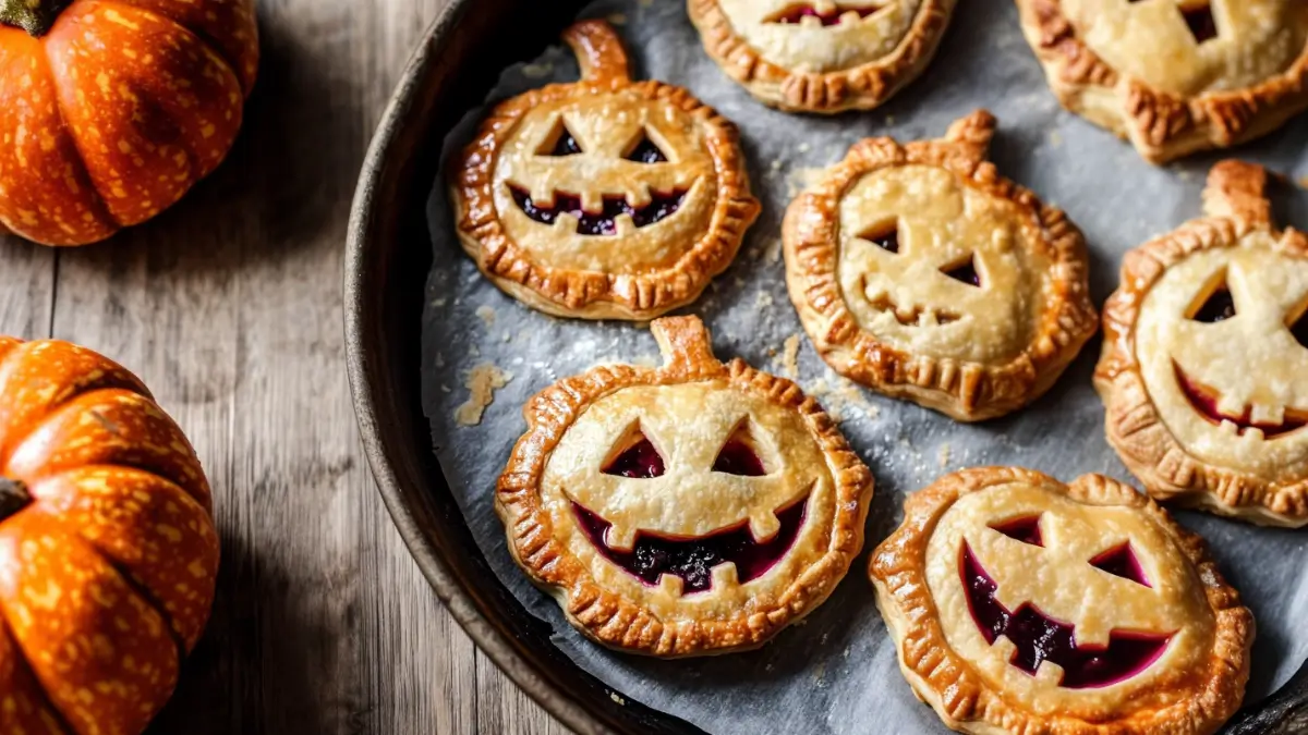 Jack-O-Lantern Hand Pies