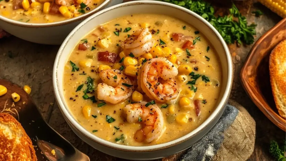 New Orleans Shrimp and Corn Bisque