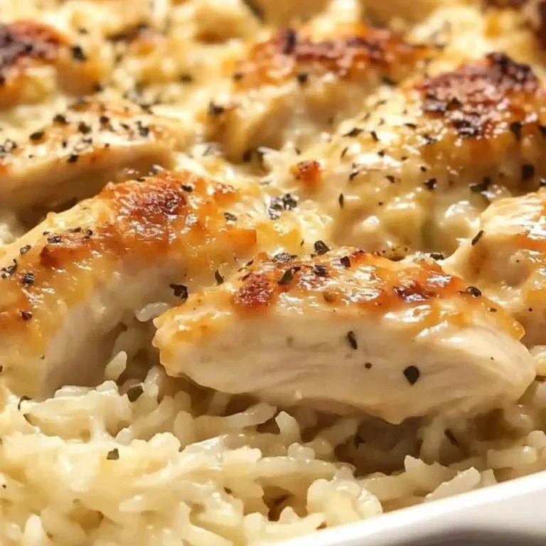 No Peek Chicken Rice Casserole