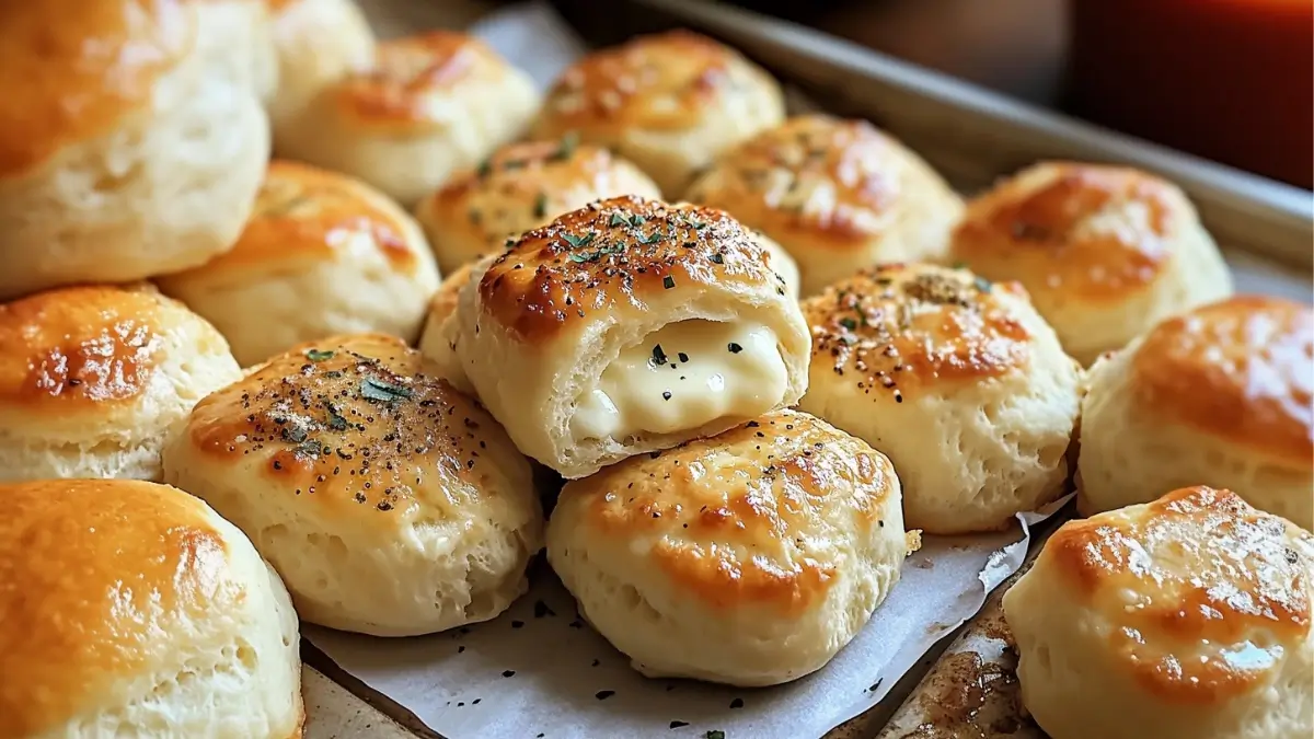 Pillsbury Biscuit Garlic Butter Cheese Bombs