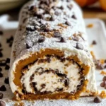 Pumpkin Cannoli Cake Roll