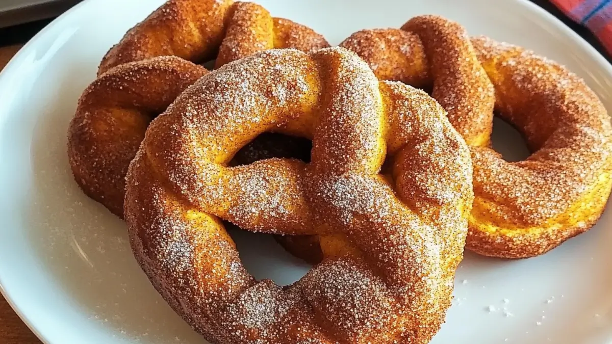 Pumpkin Cinnamon Sugar Soft Pretzels