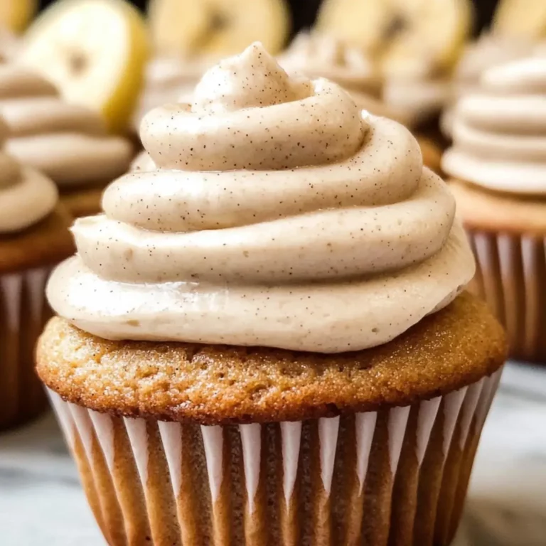 Banana Cupcakes with Cinnamon Cream Cheese Frosting