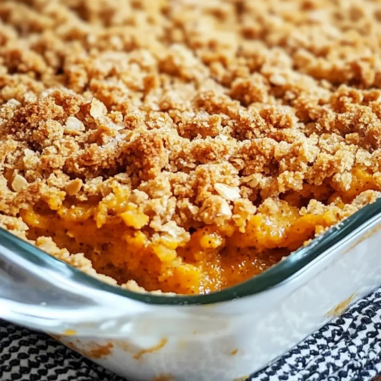 Pumpkin Pie Crumble