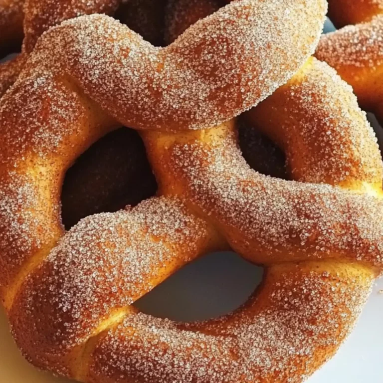 Pumpkin Cinnamon Sugar Pretzels