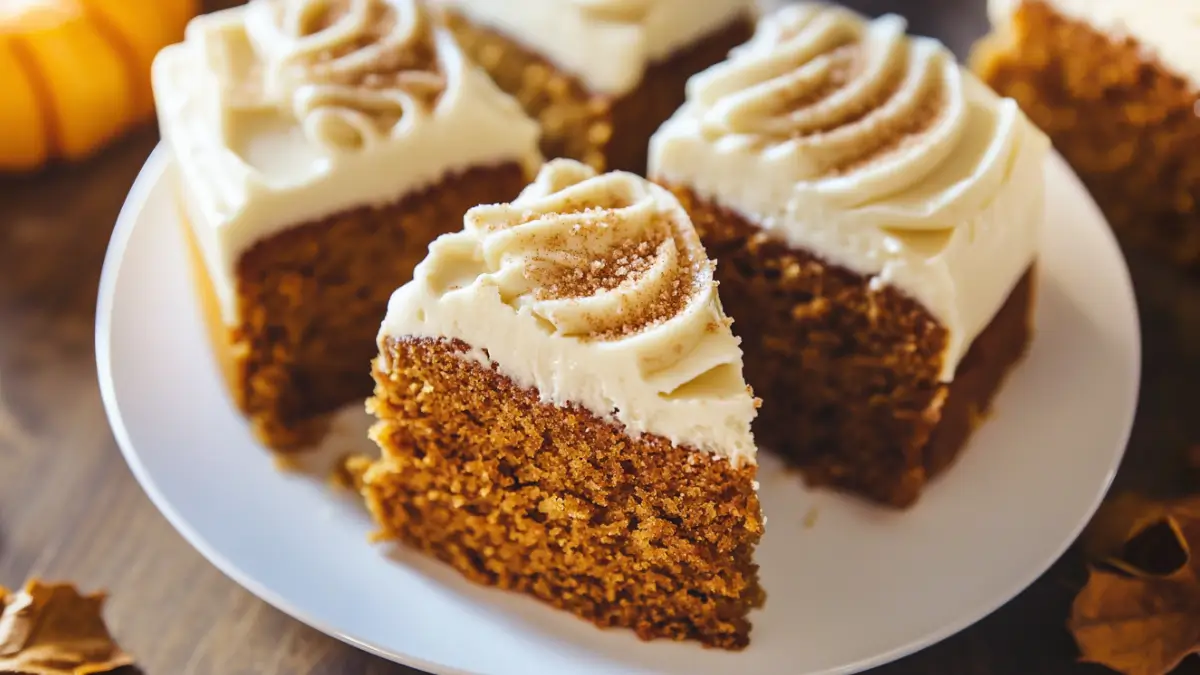 Pumpkin Spice Cake with Cream Cheese Frosting