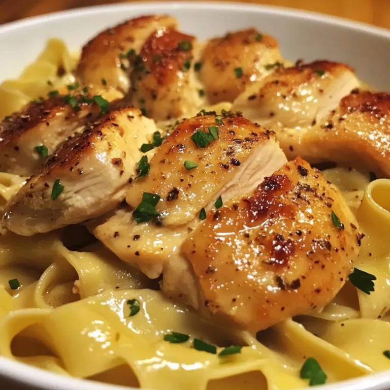 chicken with buttered noodles