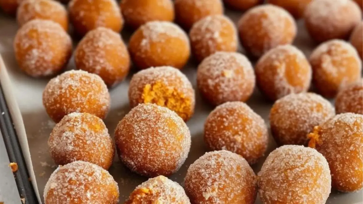 pumpkin donut holes