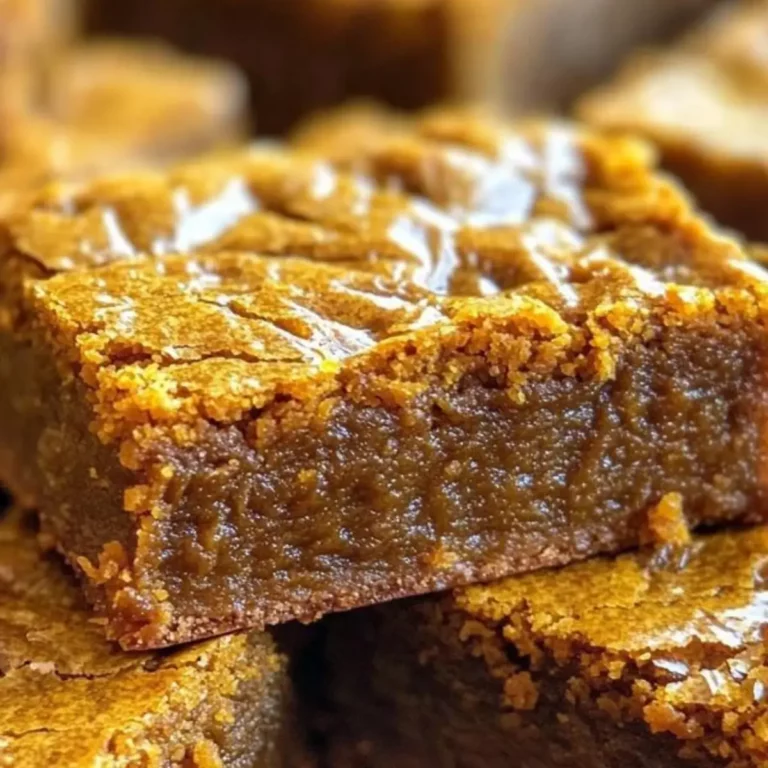 Brown Butter Pumpkin Blondies