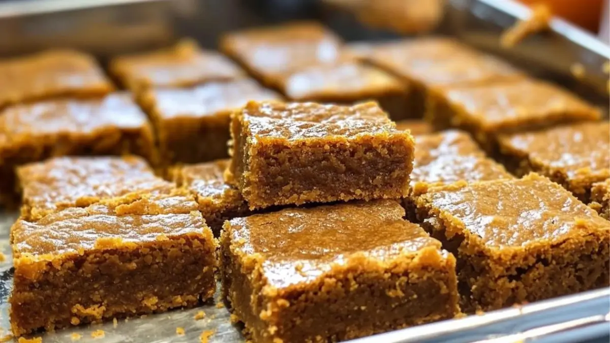 Brown Butter Pumpkin Blondies