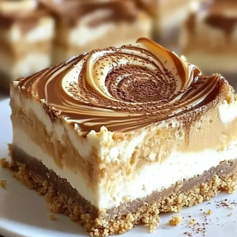 Coffee Caramel Cheesecake Bars