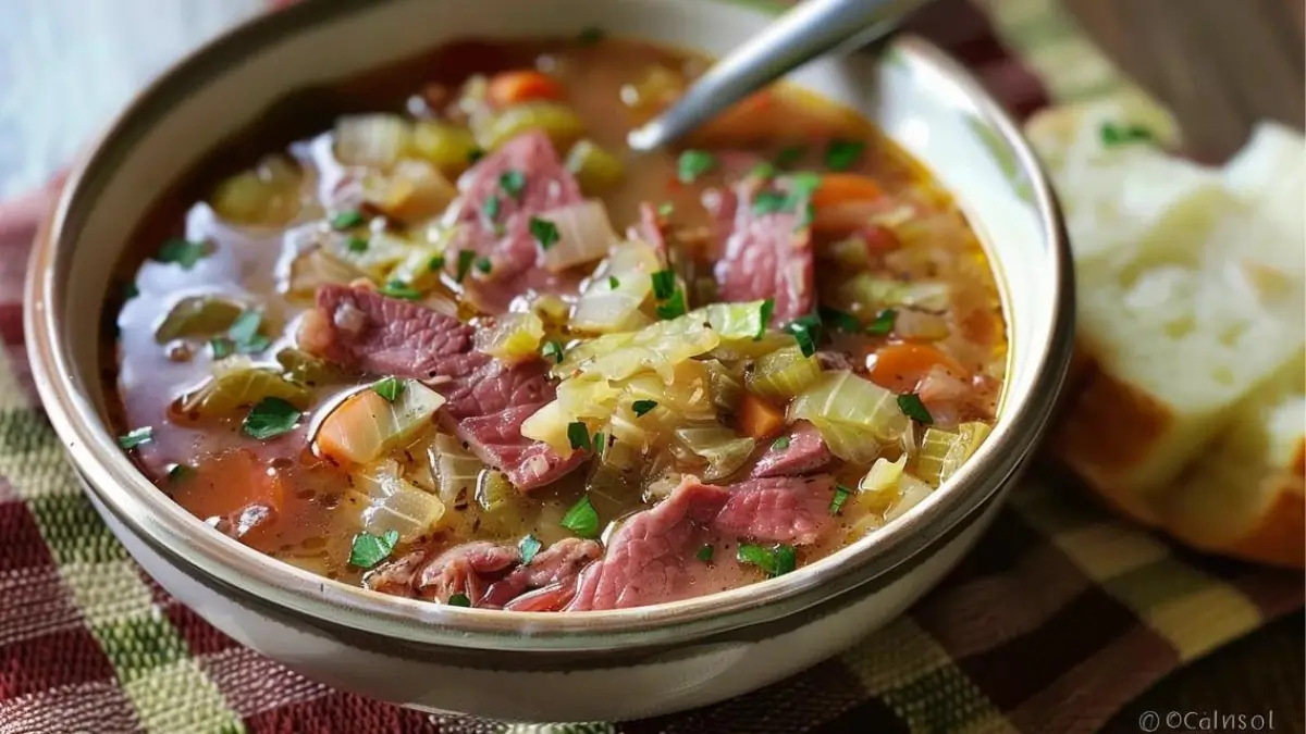 Corned Beef and Cabbage Soup