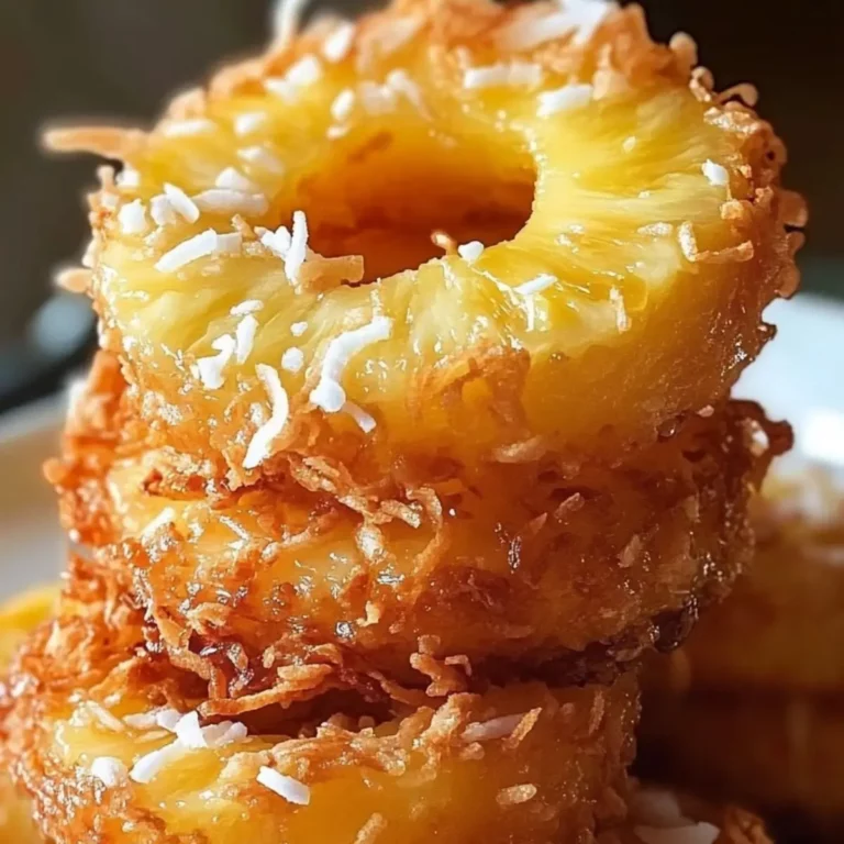 Fried Pineapple with Coconut Crust