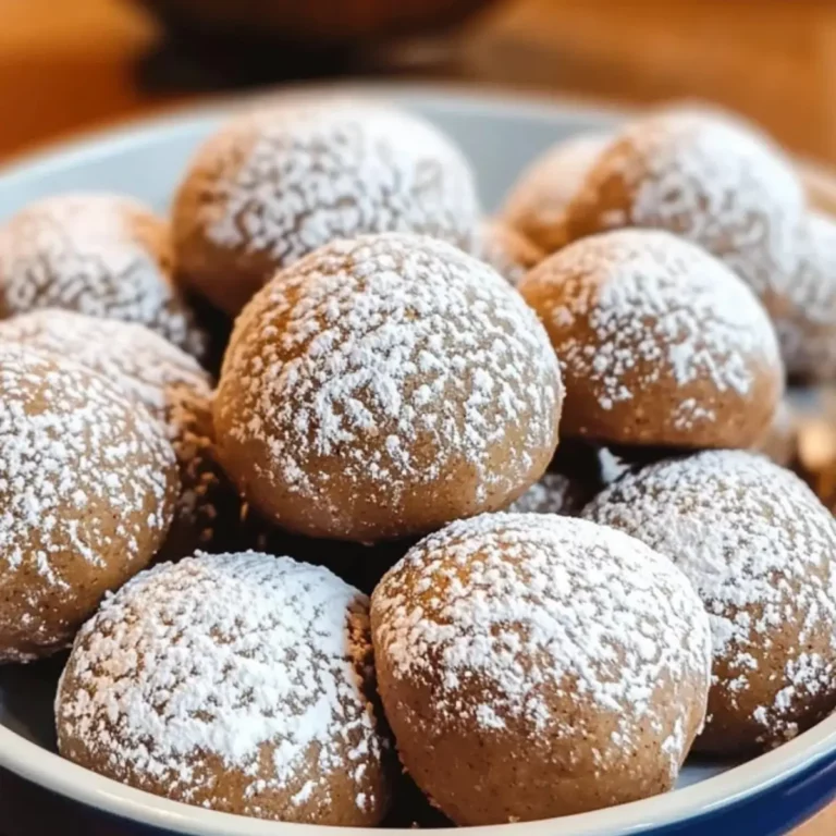 Gingerbread Snowball Cookies