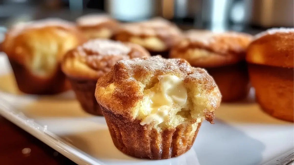 Gooey Cinnamon Cream Cheese Muffins