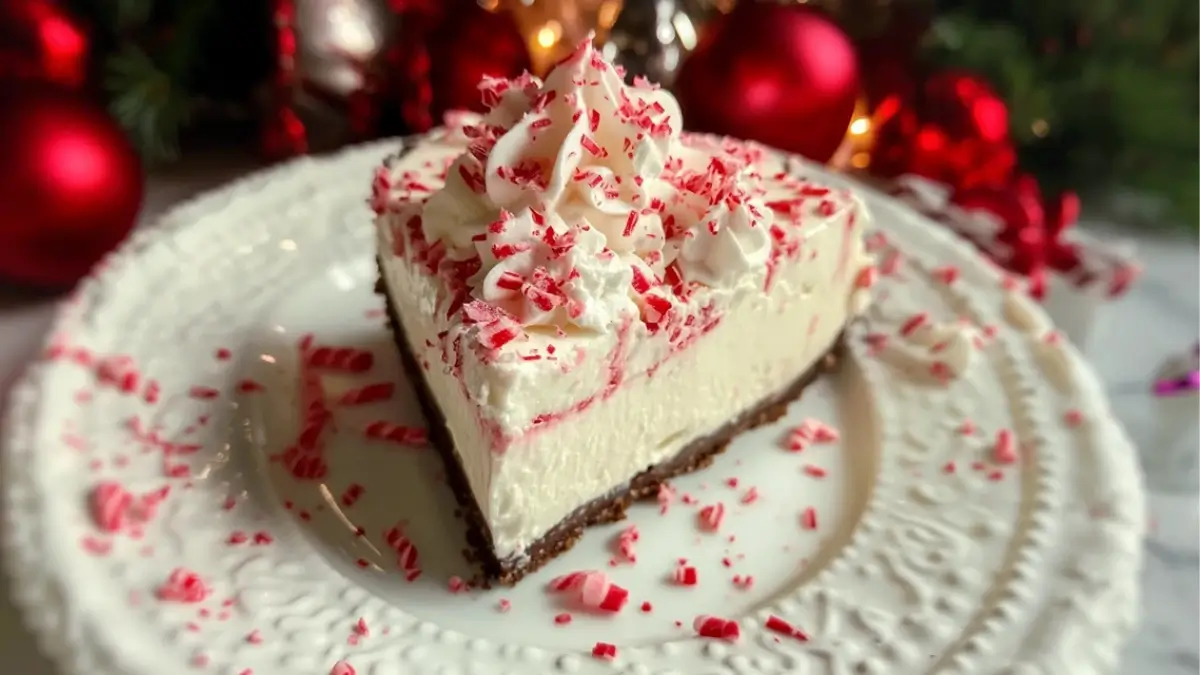 No-Bake Peppermint Cheesecake