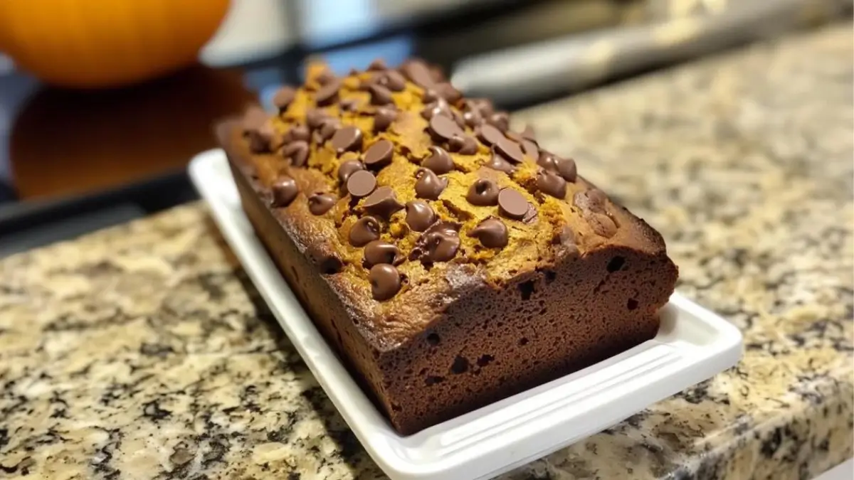 3 Ingredient Pumpkin Chocolate Chip Bread