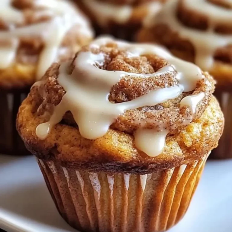 Pumpkin Cinnamon Roll Muffins