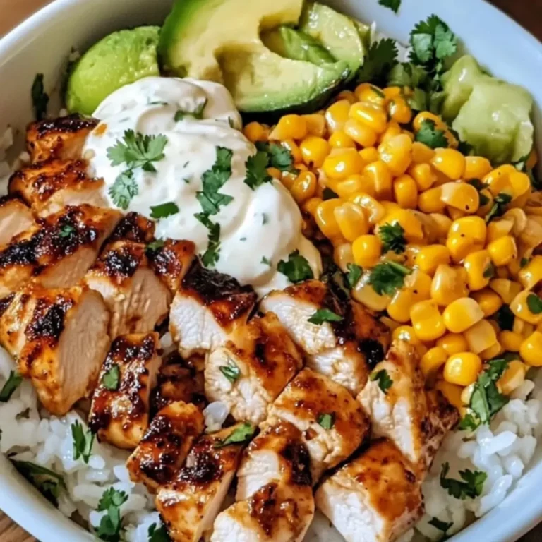 Street Corn Chicken Rice Bowl