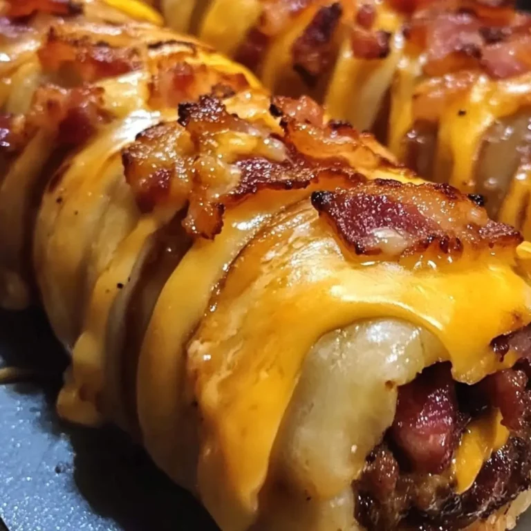 Garlic Butter Bacon Cheeseburger Rollups