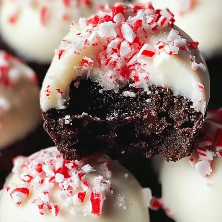 No-Bake Peppermint Bark Snowballs