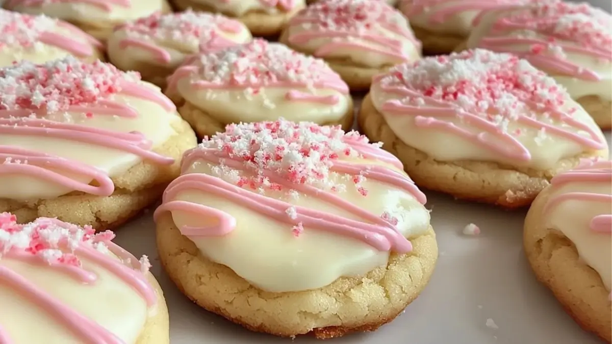 Peppermint Cheesecake Cookies