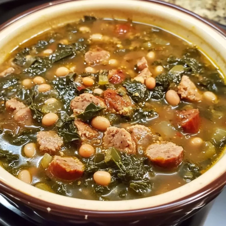 Black-Eyed Pea Soup with Sausage & Collard Greens