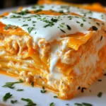 Cheesy Buffalo Chicken Lasagna