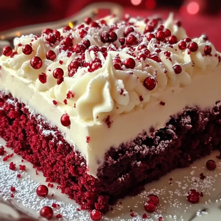 Christmas Red Velvet Poke Cake