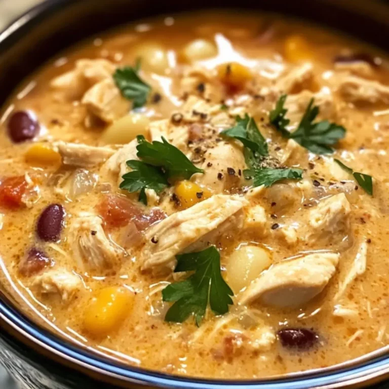 Crockpot Cream Cheese Chicken Chili