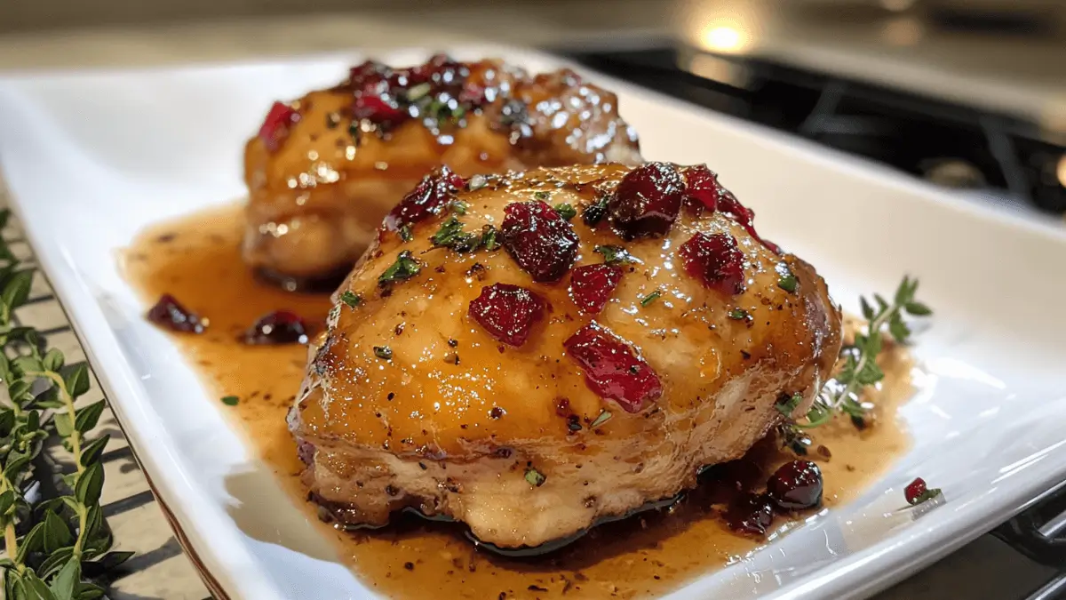 Baked Orange Cranberry Chicken