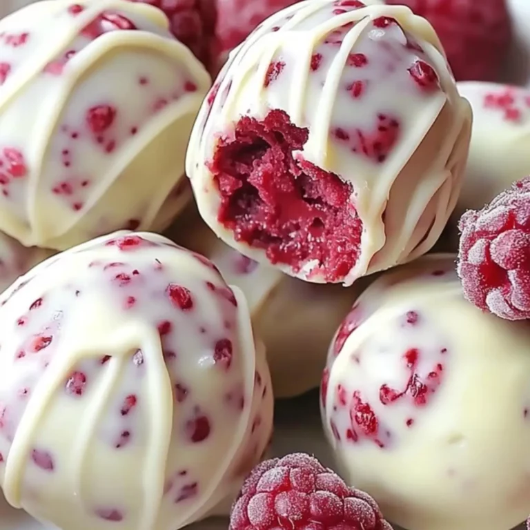 White Chocolate Raspberry Cheesecake Balls